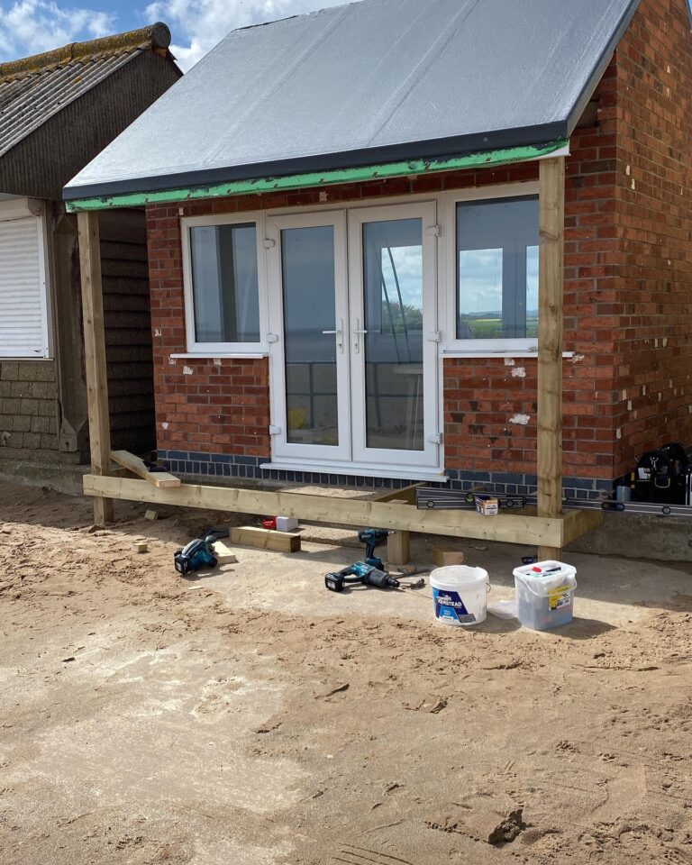 Single-storey extension with French doors – carpentry by GT Joinery
